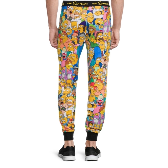 New w Tags Mens Simpsons Collection Drawstring Pajama Pants Multiple Sizes - Picture 3 of 5